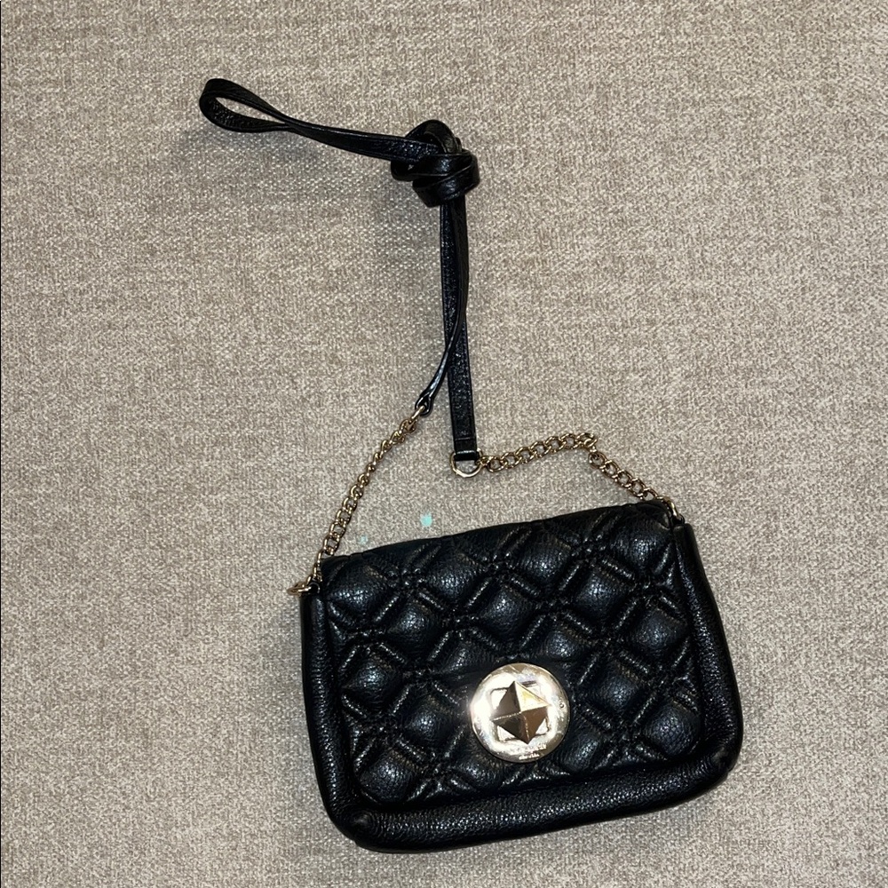 Kate Spade Black Quilted Crossbody Bag